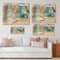 Designart - Winter Landscape With Snowy River I - Traditional Print on Natural Pine Wood